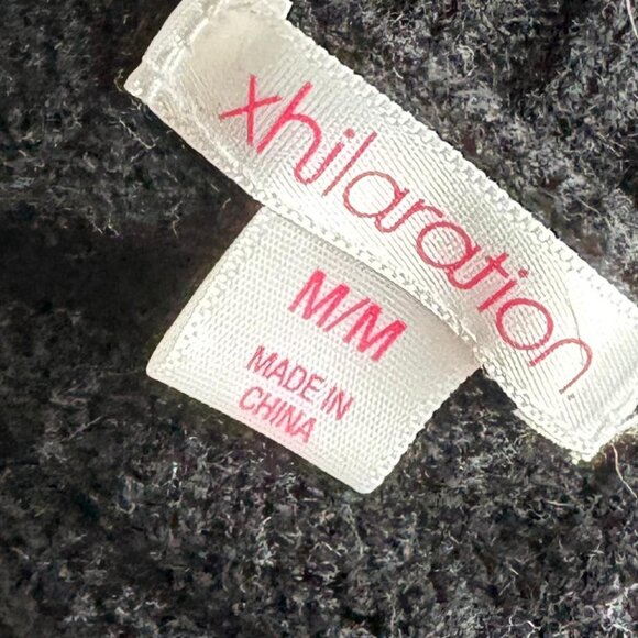 Xhilaration Cat Christmas Tree Sweater Dress Ugly Xmas Knit Black M 2000s Y2K - Picture 7 of 8